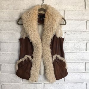 INC - Faux Fur Vest
